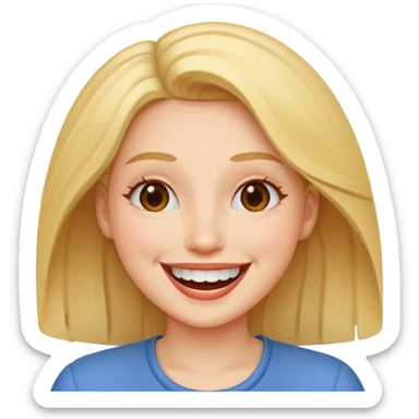 smile with women sticker