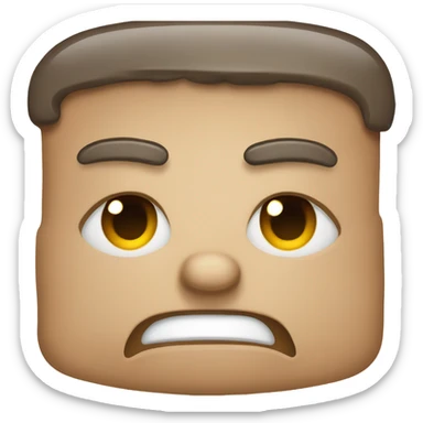 Exhausted, drooling from mouth emoji sticker