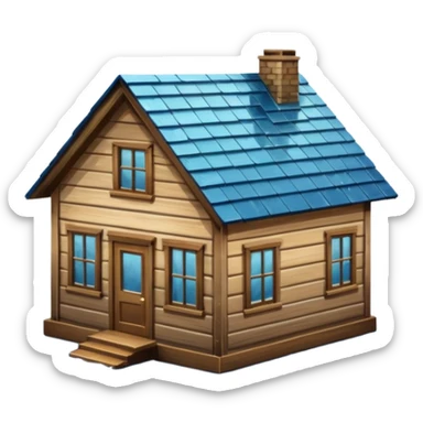 House with flooding around it sticker