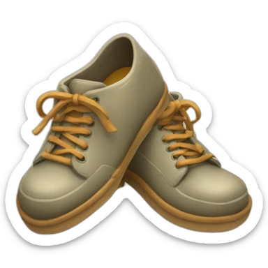 Poisson avec des chaussures sticker