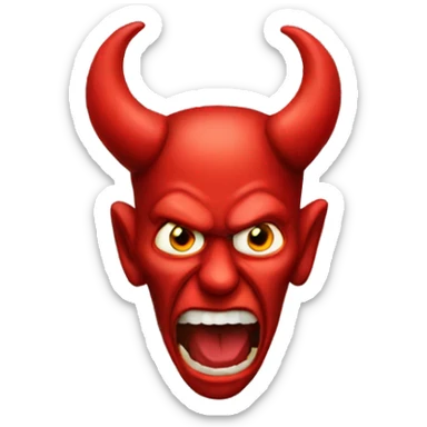red devil emoji sticker