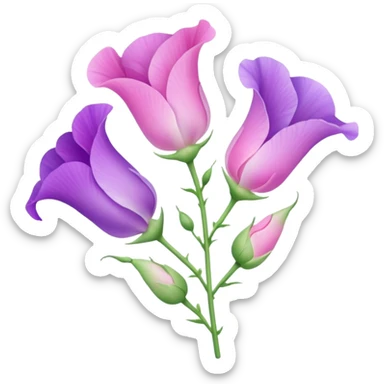 Sparkle Sweet pea sticker