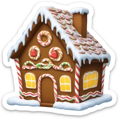 gingerbread house sticker
