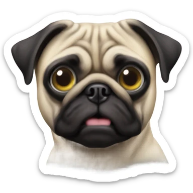 Pug plying Call of Duty  sticker