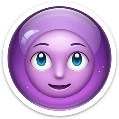 Cristal púrpura sticker