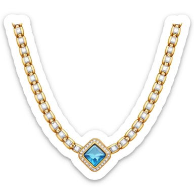 Channel necklace diamonds  sticker