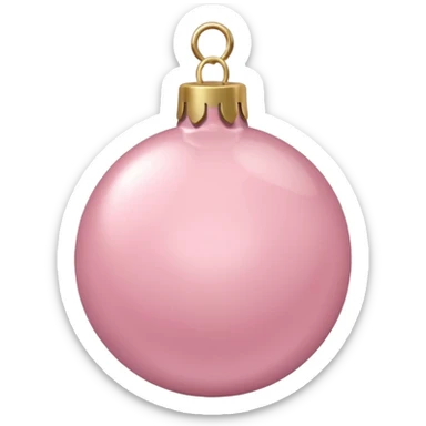 the color is baby pink its still christmas themed and aesthetic sticker