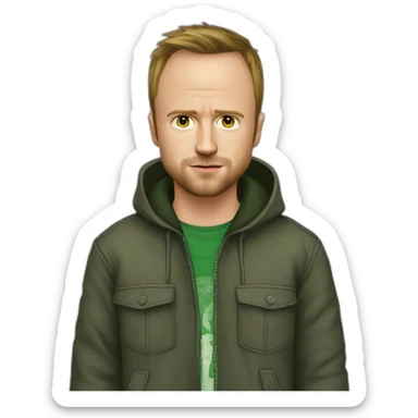 Jesse Pinkman şad hood sticker