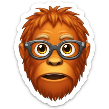 orang outant gigachad sticker