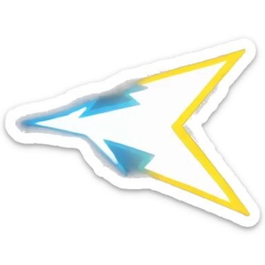 flashing like lightning sticker