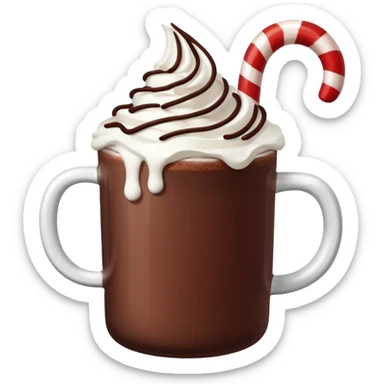 christmas cacao sticker
