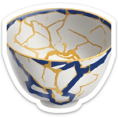 kintsugi bowl sticker