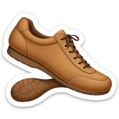 a normal foot with shoe sticker