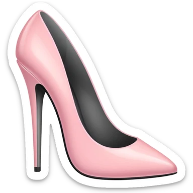 Pastel pink stiletto  sticker