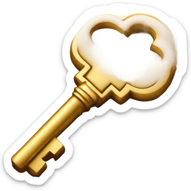 Powder on a key sticker