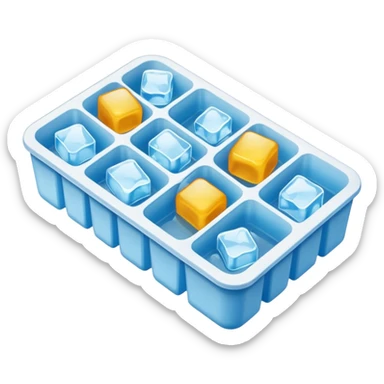 Ice cube tray  sticker