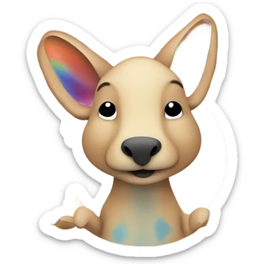  Rainbow Aardvark sticker