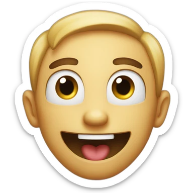 Mischievous giggle  sticker