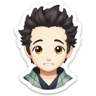Tanjiro Kamado from kimetsu no yaiba  sticker