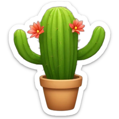 Cactus dancing tango sticker