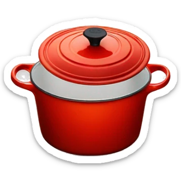 Red Le Creuset  sticker