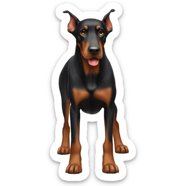 Dog Doberman  sticker