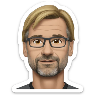 pep guardiola jurgen klopp face to face sticker