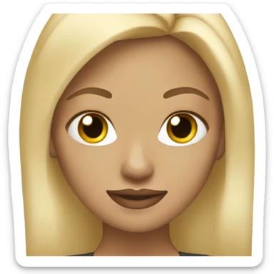 blonde light skin ballerina sticker