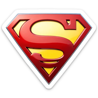 Superman symbol sticker