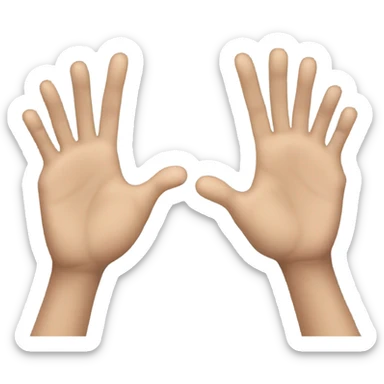 Clapping hands sticker