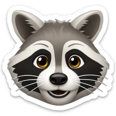 Raccoon sticker