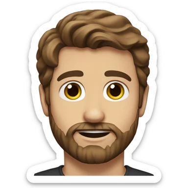 Paul Mescal actor brown hair beard sticker