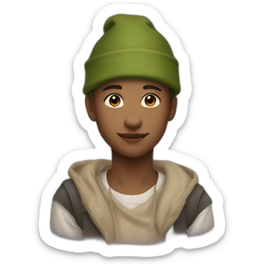 a portrait of a 14 year old wearing a patka sticker