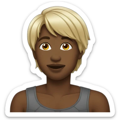 Congolais qui fais un bisous sticker