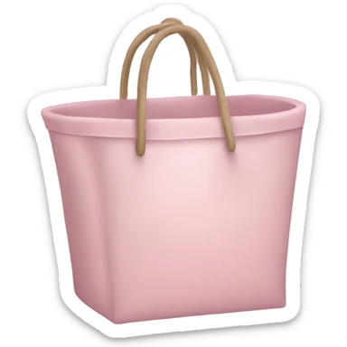 pale pink shopping sticker