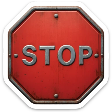Stop😔🖐 sticker