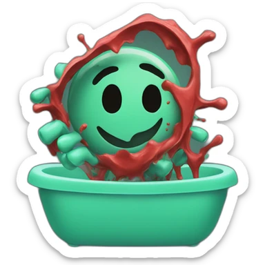 The Vue.js logo beating up the React logo sticker