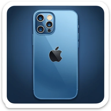 1 iPhone 12 Pro blue dark  sticker