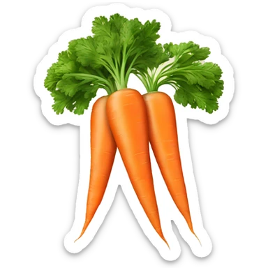 three carrots sticker