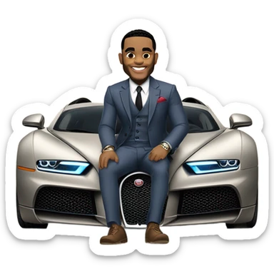 kevin gates riding a bugatti sticker