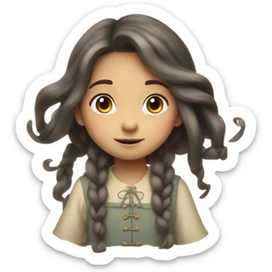 Studio Ghibli girl sticker