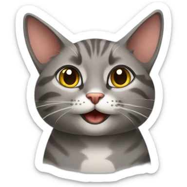 flirtatious cat sticker
