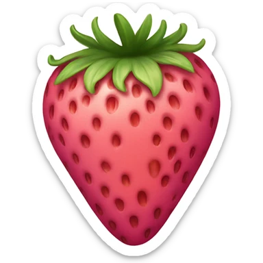 Pink strawberry sticker