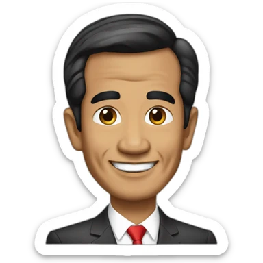 the man who becomes president of indonesia, Joko widodo sticker