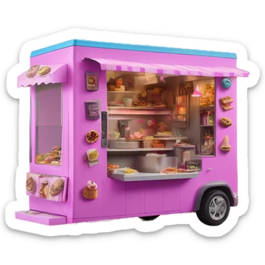 Barbie’s haunted dream house/food truck assembled from 2 pieces  sticker