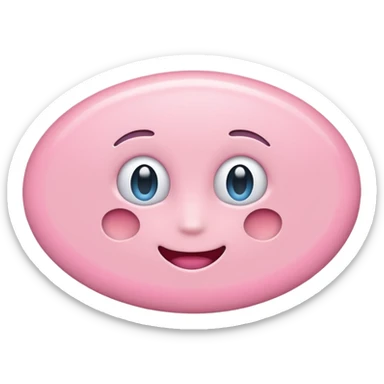 A Pink Oval sticker