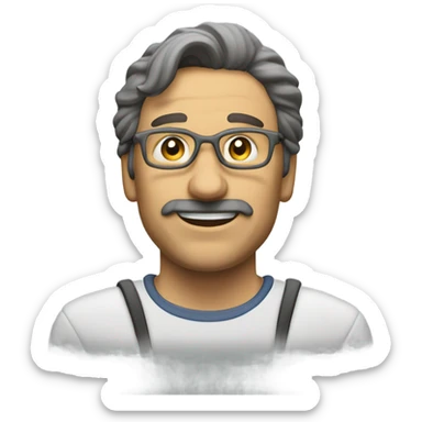 Fazzia che tira su un sopracciglio mentre sorride sticker