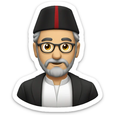 ottoman scientist with fez sticker
