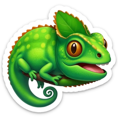 chameleon emoji sticker