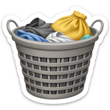 stinky laundry basket sticker